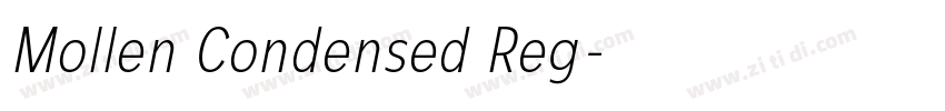 Mollen Condensed Reg字体转换